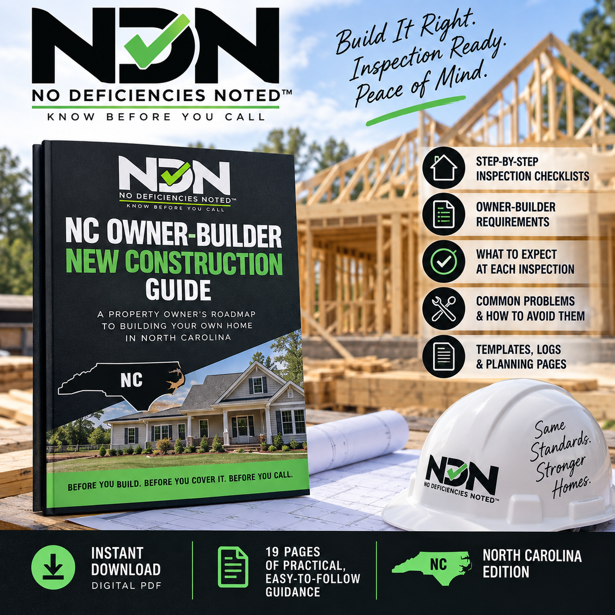 NC Owner-Builder New Construction Guide | No Deficiencies Noted