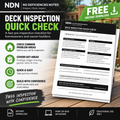 FREE Deck Inspection Quick Check | NDN – No Deficiencies Noted